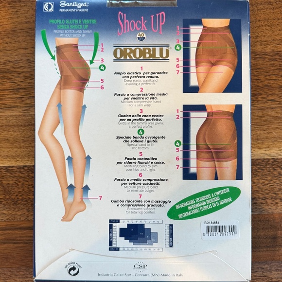 OROBLU, Shock Up, Body Sculpture pantyhose, Cacao, M/II - Picture 2 of 3